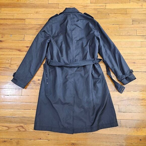 Theory Sarisa Belted Trench Coat Medium Knee Length Rain Jacket - Picture 4 of 7